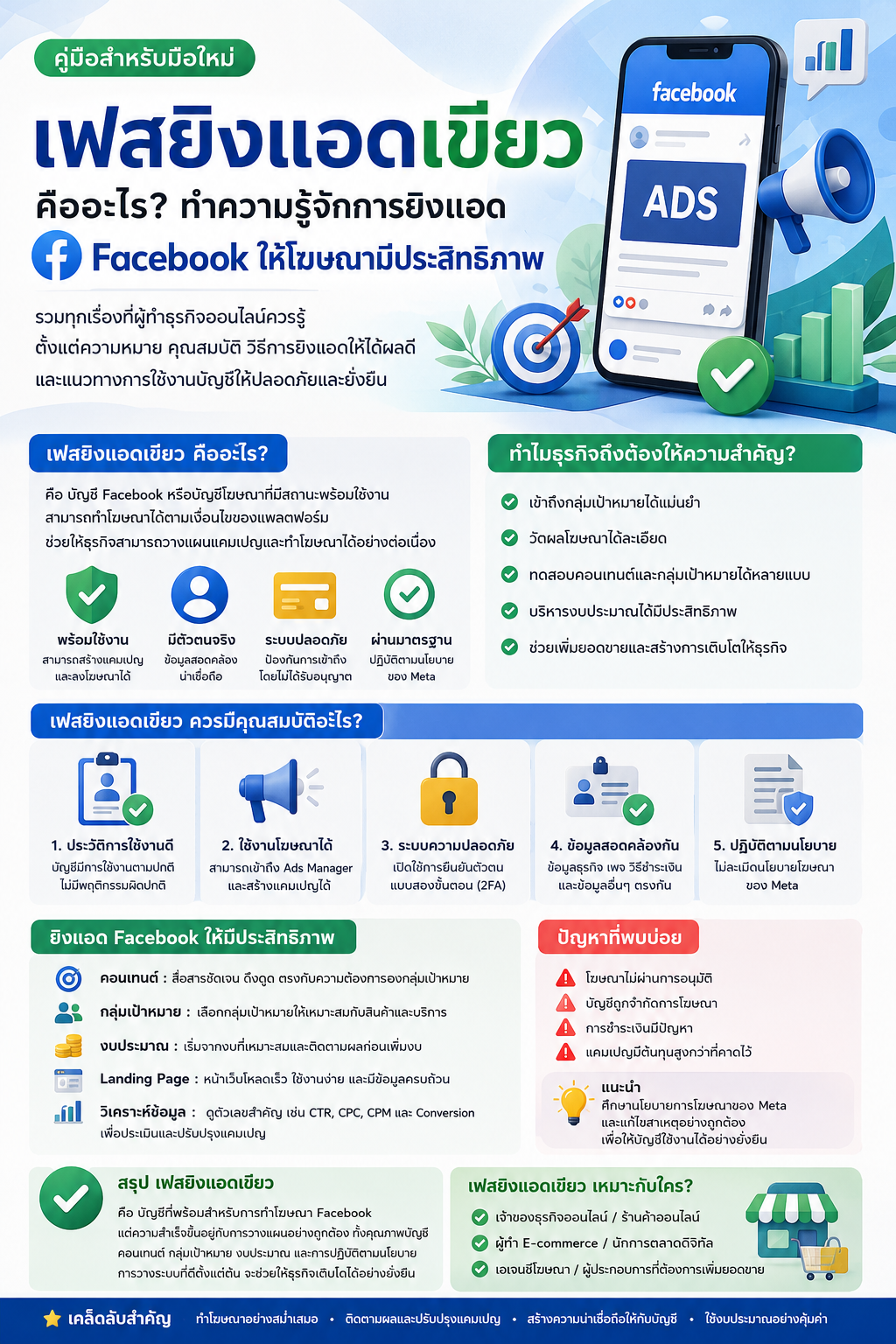 เฟสยิงแอดเขียว คืออะไร? ทำความรู้จักการยิงแอด Facebook ให้โฆษณามีประสิทธิภาพ