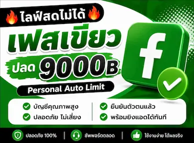 ซื้อ 🔥ไลฟ์สดไม่ได้🔥เฟสเขียว ปลด 9000B Personal Auto Limit บัญชีโฆษณา Facebook คุณภาพสูง - YINGADS